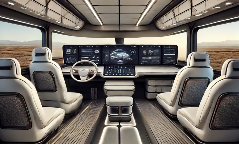 tesla cybertruck interior