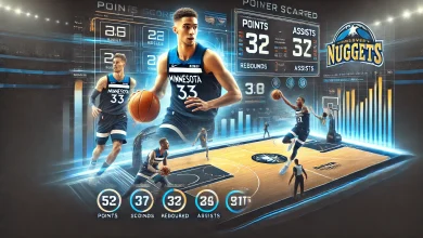 timberwolves vs denver nuggets match player stats